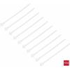 TRU COMPONENTS TC-13030688, TC-WM-200-4.8-N, stahovací pásky, 4.8 mm, 200 mm, přírodní, s křídlovým uzávěrem, chemická odolnost, 100 ks