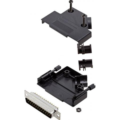 encitech D45PK-P-25-DBP-K 6355-0034-03 sada D-SUB kolíkové lišty 45 ° Pólů: 25 pájecí kalíšek 1 sada