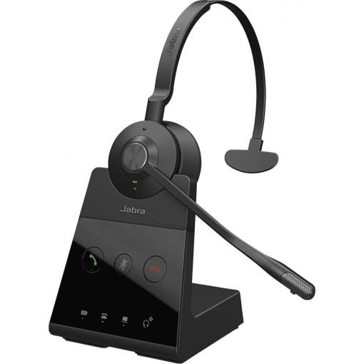 Jabra Engage 65 SE Mono Headset otevřená (On Ear) DECT, kabelová mono černá Potlačení hluku Vypnutí zvuku mikrofonu, NFC