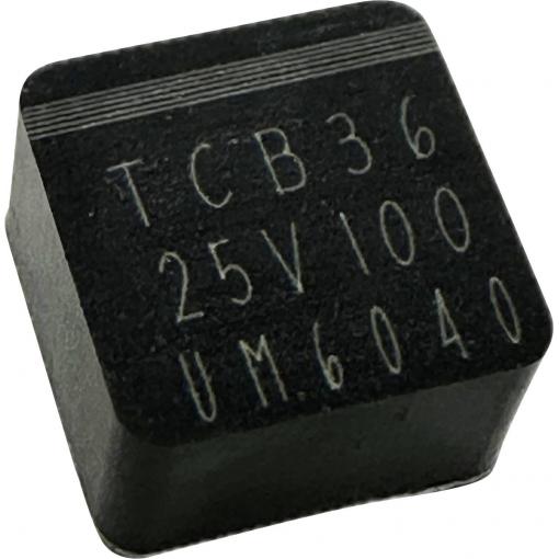 TRU COMPONENTS elektrolytický kondenzátor SMD 0604 100 µF 25 V 20 % (d x š x v) 6.5 x 6.5 x 4.0 mm 1 ks