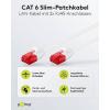 Goobay 71549 RJ45 síťové kabely, propojovací kabely CAT 6 U/UTP 0.15 m bílá flexibilní provedení 1 ks