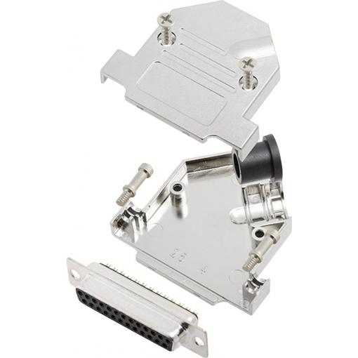 encitech D45NT25-M-DBS-K 6355-0072-23 sada D-SUB zásuvková lišta 45 ° Pólů: 25 pájecí kalíšek 1 sada