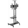 SpeaKa Professional SP-TVC-710 TV kolečkový vozík 81,3 cm (32) - 190,5 cm (75) podlahový stojan, nastavitelná výška, nakláněcí, odkládací místo na notebook