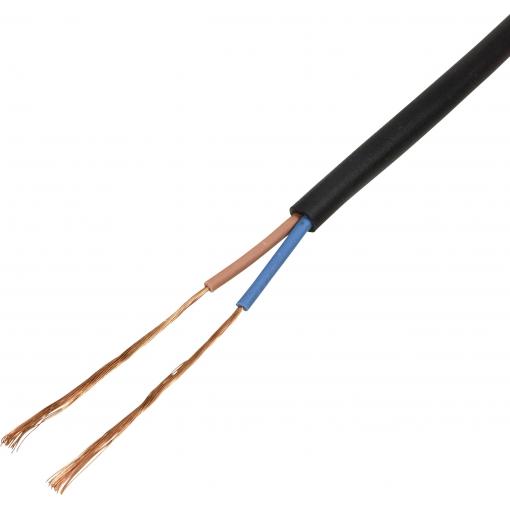 TRU COMPONENTS TC-13475124 kabel s gumovou izolací H05RN-F 2 x 0.75 mm² černá metrové zboží