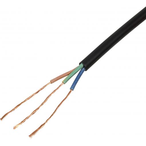 TRU COMPONENTS TC-13475128 kabel s gumovou izolací H05RN-F 3 G 0.75 mm² černá metrové zboží