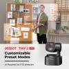 Obsbot Tiny 2 Lite PTZ 4K webkamera, 3840 x 2160 Pixel, Rychlé automatické sledování s pomocí AI, Ovládání gesty