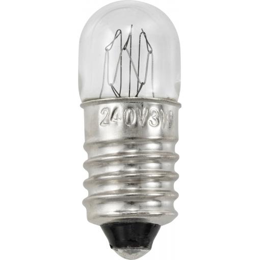 TRU COMPONENTS TC-12842716 miniaturní žárovka 240 V 3 W E10 teplá bílá 1 ks