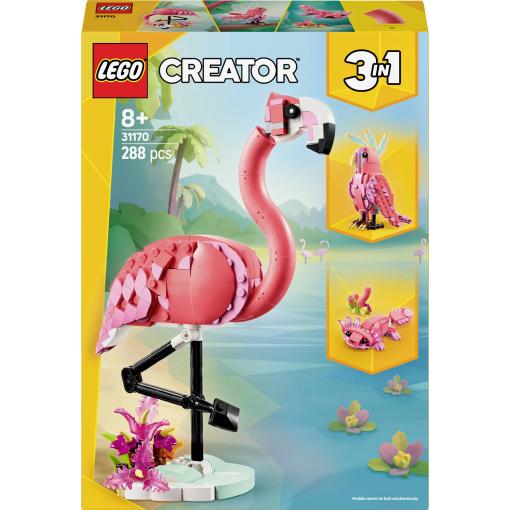 31170 LEGO® CREATOR Divoká zvířata: Růžová Flamingo