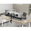 SpeaKa Professional držák na stůl pro monitor SP-MM-221 2 Displej: (s) 43,2 cm (17) - 88,9 cm (35) černá nastavitelná výška, naklápěcí, nakláněcí, otočný