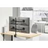 SpeaKa Professional držák na stůl pro monitor SP-MM-541 4 Displej: (s) 43,2 cm (17) - 88,9 cm (35) černá otočný, nastavitelná výška, naklápěcí, nakláněcí