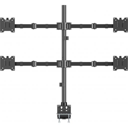 SpeaKa Professional držák na stůl pro monitor SP-MM-541 4 Displej: (s) 43,2 cm (17) - 88,9 cm (35) černá otočný, nastavitelná výška, naklápěcí, nakláněcí