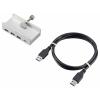 Renkforce RF-6690354 USB Hub 3 + 1 port USB-A, USB-C® USB 3.1 Gen1 5 GBit/s s hliníkovým krytem stříbrná RF-ACHB-350