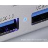 Renkforce RF-6690354 USB Hub 3 + 1 port USB-A, USB-C® USB 3.1 Gen1 5 GBit/s s hliníkovým krytem stříbrná RF-ACHB-350