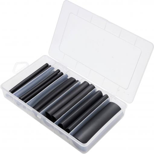 TRU COMPONENTS TC-13388840 sada smršťovacích bužírek černá Poměr smrštění:3:1 25 ks