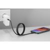Renkforce USB kabel USB 2.0 USB-C ® zástrčka, USB-C ® zástrčka 1.00 m černá S magnetickým vinutím, látkový potah RF-6437920