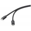 Renkforce USB kabel USB 2.0 USB-C ® zástrčka, USB-C ® zástrčka 1.00 m černá S magnetickým vinutím, látkový potah RF-6437920