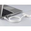 Renkforce USB kabel USB 2.0 USB-C ® zástrčka, USB-A zástrčka 1.00 m bílá S magnetickým vinutím, látkový potah RF-6437922