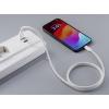 Renkforce USB kabel USB 2.0 USB-C ® zástrčka, USB-A zástrčka 1.00 m bílá S magnetickým vinutím, látkový potah RF-6437922