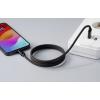 Renkforce USB kabel USB 2.0 USB-C ® zástrčka, USB-A zástrčka 1.00 m černá S magnetickým vinutím, látkový potah RF-6437924