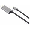 SpeaKa Professional USB-C® / HDMI kabelový adaptér USB-C ® zástrčka, Zástrčka HDMI-A, USB-C ® zásuvka 1.00 m černá SP-12875852 4K UHD, s nabíjecí zásuvkou ,