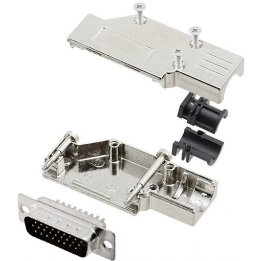 encitech DCMR-FK-15-HDP26-K 6355-0066-02 sada D-SUB kolíkové lišty 90 ° Pólů: 26 pájecí kalíšek 1 sada