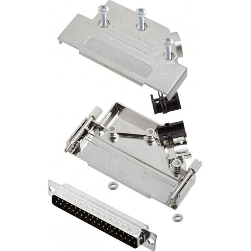 encitech D45PK-M-37-DBP-K 6355-0009-04 sada D-SUB kolíkové lišty 45 ° Pólů: 37 pájecí kalíšek 1 sada