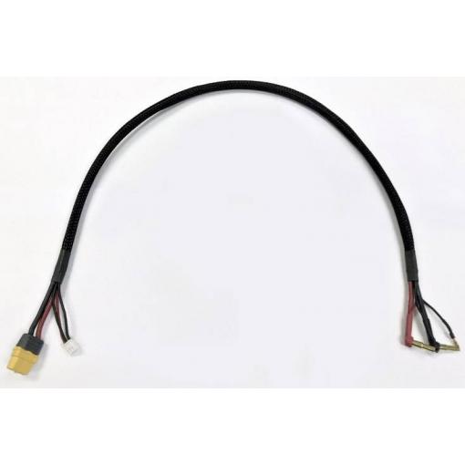 XCeed nabíjecí kabel [2x XT60 - 2x 4mm zástrčka se zlatým kontaktem, 5 mm zástrčka se zlatým kontaktem] 60 cm flexibilní provedení XCD-107267