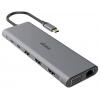 Akasa USB-C® dokovací stanice USB Type-C 14-In-1 Dock Vhodné pro značky (dokovací stanice pro notebook): univerzální integrovaná čtečka karet, napájení USB-C®