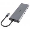 Akasa USB-C® dokovací stanice USB Type-C 14-In-1 Dock Vhodné pro značky (dokovací stanice pro notebook): univerzální integrovaná čtečka karet, napájení USB-C®