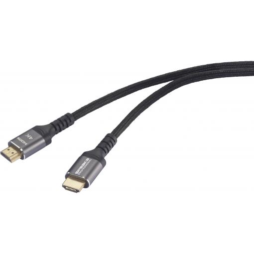 SpeaKa Professional HDMI kabel Zástrčka HDMI-A 5.00 m černá SP-13125616 4K UHD HDMI kabel