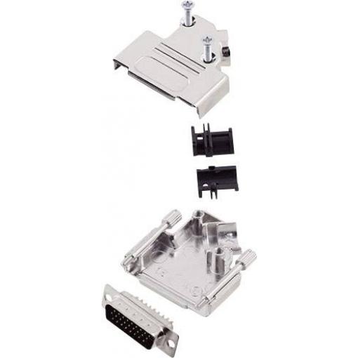 encitech D45ZK15-HDP26-K 6355-0013-02 sada D-SUB kolíkové lišty 45 ° Pólů: 26 pájecí kalíšek 1 sada