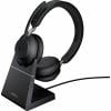 Jabra Evolve2 65 UC Headset otevřená (On Ear) Bluetooth® stereo černá regulace hlasitosti, Indikátor nabití, Vypnutí zvuku mikrofonu telefon