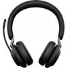 Jabra Evolve2 65 UC Headset otevřená (On Ear) Bluetooth® stereo černá regulace hlasitosti, Indikátor nabití, Vypnutí zvuku mikrofonu telefon