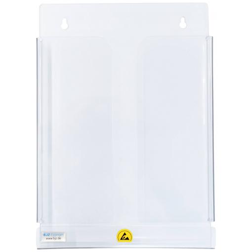 BJZ A-32148 ESD držák na prospekty transparentní DIN A4 1 ks (š x v x h) 220 x 310 x 40 mm
