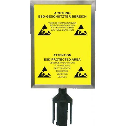 BJZ A-64702 Držák štítků pro uzamykání pásu (d x š) 29.5 cm x 21.5 cm