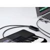 Renkforce RF-6439636 USB, MIDI adaptér [2x DIN zástrčka 5pol. - 1x USB-C®, USB A] černá 2 m