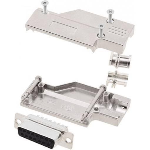encitech DCMR-FK-09-DBS-K 6355-0065-11 sada D-SUB zásuvková lišta 90 ° Pólů: 9 pájecí kalíšek 1 sada