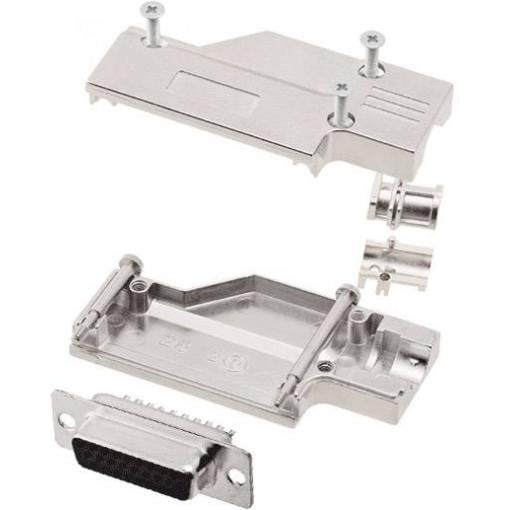 encitech DCMR-FK-09-HDS15-K 6355-0066-11 sada D-SUB zásuvková lišta 90 ° Pólů: 15 pájecí kalíšek 1 sada