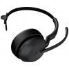 Jabra Evolve2 55 MS Headset otevřená (On Ear) Bluetooth® mono černá Potlačení hluku, Redukce šumu mikrofonu headset, monofonní telefon