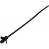 TRU COMPONENTS TC-13069328, TC-WM-110-2.5-UVB-B, stahovací pásky, 2.5 mm, 110 mm, černá, s křídlovým uzávěrem, odolná vůči UV záření, chemická odolnost, 100 ks