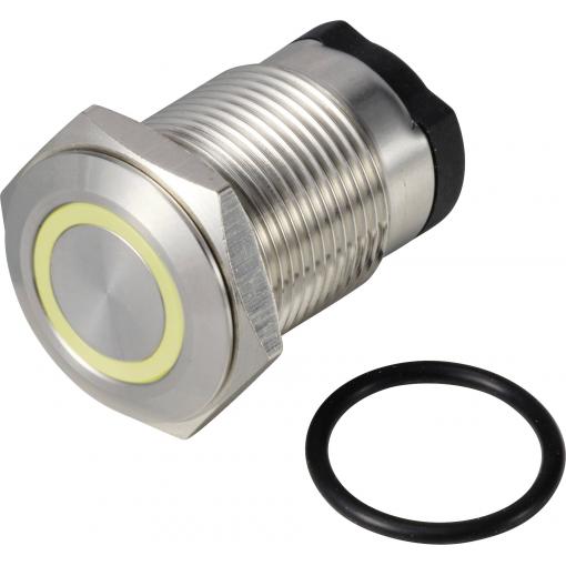 TRU COMPONENTS ONPOW6316F-10ZE/Q/Y/12V/S, TC-13224172 tlačítko, 16 mm, 36 V DC/AC, 2 A, 1 ks