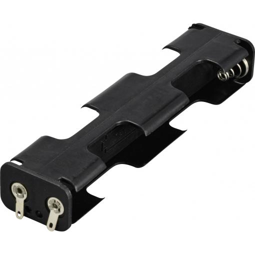 TRU COMPONENTS TC-13220548 bateriový držák 4x AA pájený konektor (d x š x v) 108 x 17 x 26 mm