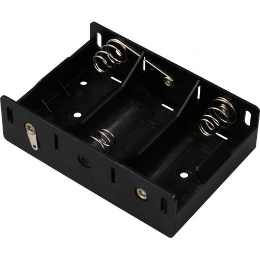 TRU COMPONENTS TC-13220480 bateriový držák 3x Velké mono pájený konektor (d x š x v) 105 x 72 x 31 mm