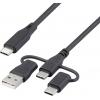 Renkforce Nabíjecí kabel USB USB 2.0 USB-C® 1.50 m černá RF-6615908
