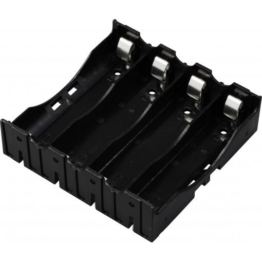 TRU COMPONENTS TC-13220720 bateriový držák 4x 18650 póly kontaktu (d x š x v) 78 x 79 x 21 mm