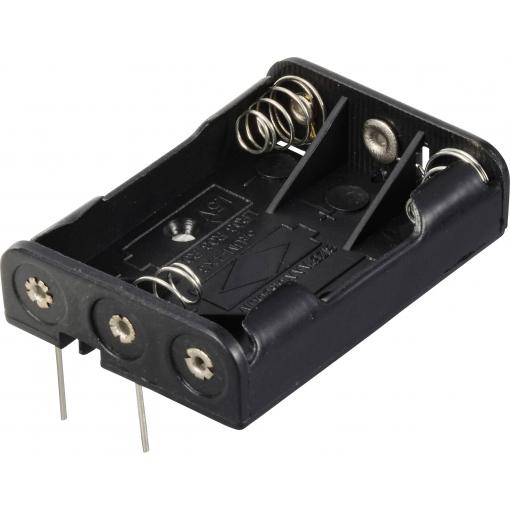 TRU COMPONENTS TC-13220580 bateriový držák 3x AAA póly kontaktu (d x š x v) 52 x 37 x 13 mm