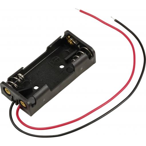 TRU COMPONENTS TC-13220660 bateriový držák 2x AAA kabel (d x š x v) 51 x 23 x 11.5 mm