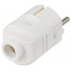 Sygonix SY-6618460 zástrčka polypropylen (PP) 250 V/AC bílá
