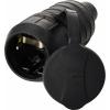 Sygonix SY-6618474 zásuvka TPE 250 V/AC černá IP44