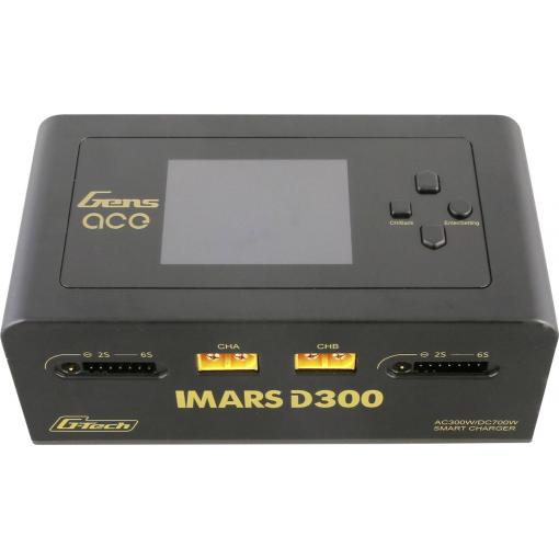 Gens ace Imars D300 modelářská nabíječka, 16 A, Li-Pol, Li-Ion, LiHV , LiFePO , NiMH, Dvojitý nabíjecí výstup, rozpoznání baterie , nabíjecí funkce,